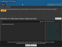 Tablet Screenshot of mrantifun.net